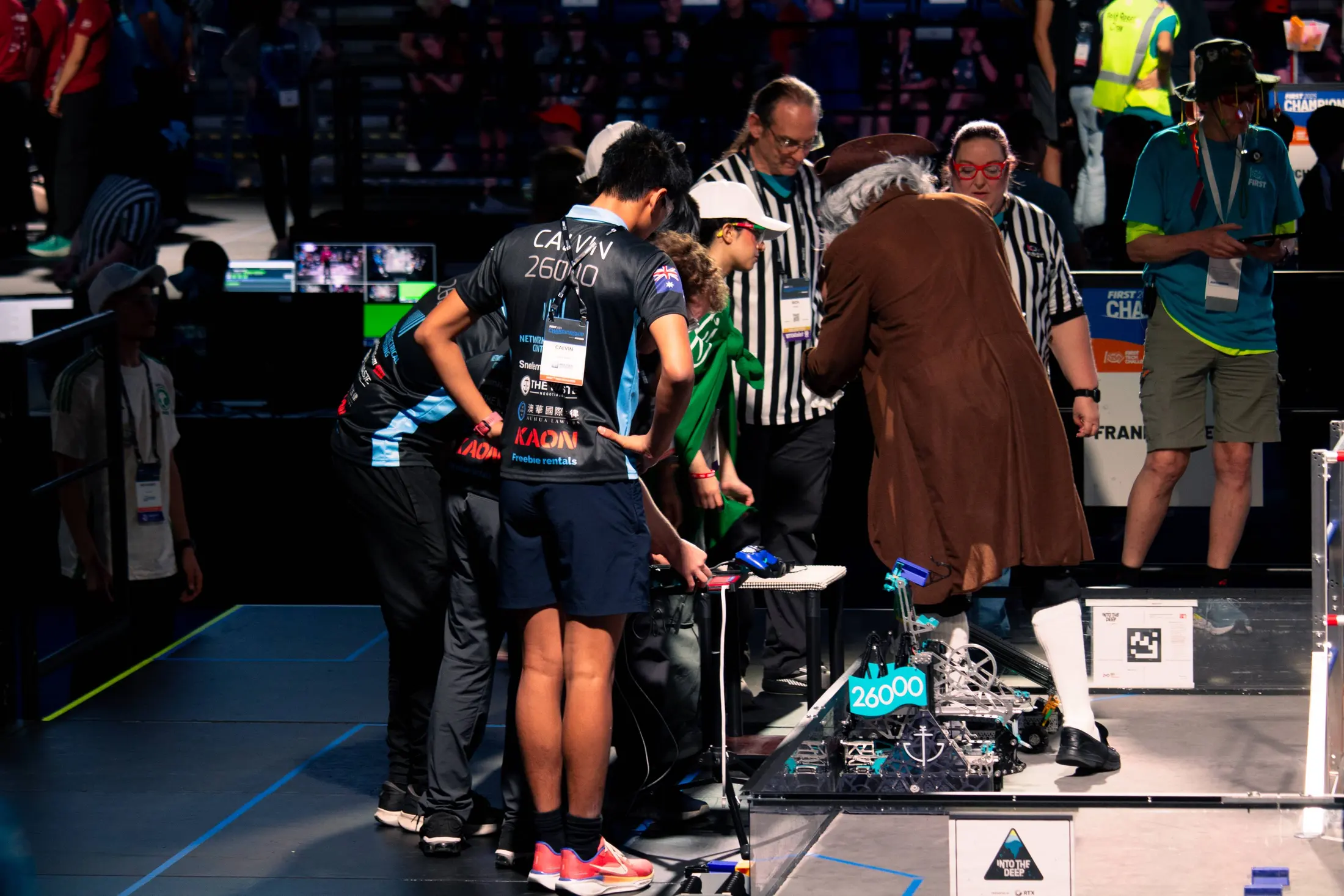 Theseus drive team at the World Championship field